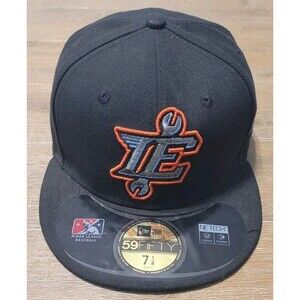 Black Inland Empire 66ers Auth Collection Team 59FIFTY Fitted Hat Sz 7 1/8 MiLB